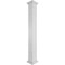 Ekena Millwork Craftsman Classic Square Non-Tapered Hastings Fretwork Column w/ Crown Capital & Crown Base CC0809ENHASCRCR - alternate 1